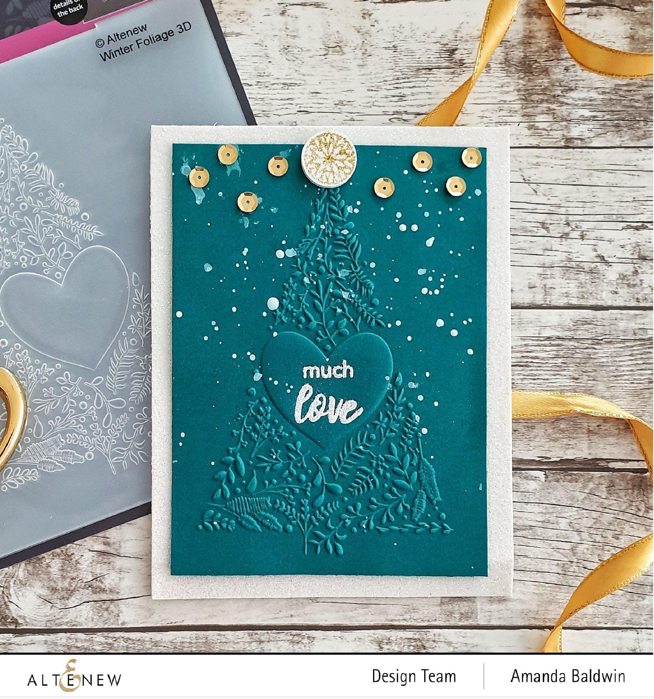 altenew-winter-foliage-3d-embossing-folder-6x6-botanical image 6