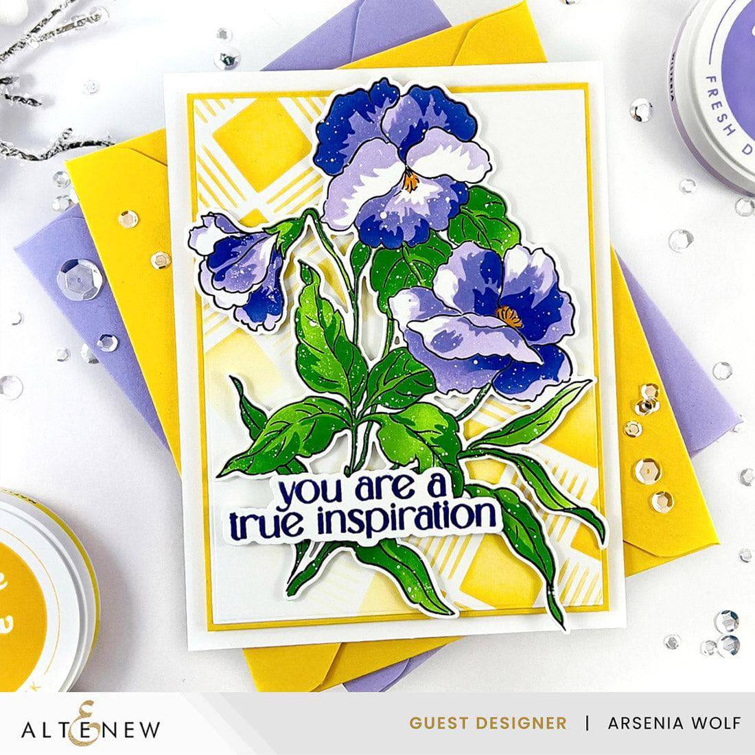 altenew-build-a-garden-fanciful-pansies-stempelset-blume image 2