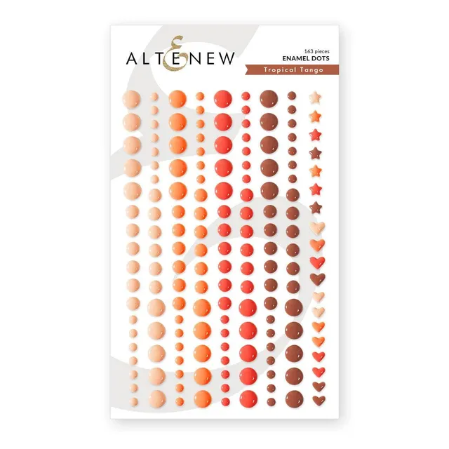 altenew-tropical-tango-enamel-dots-sticker-163-st-ck-orange image 1