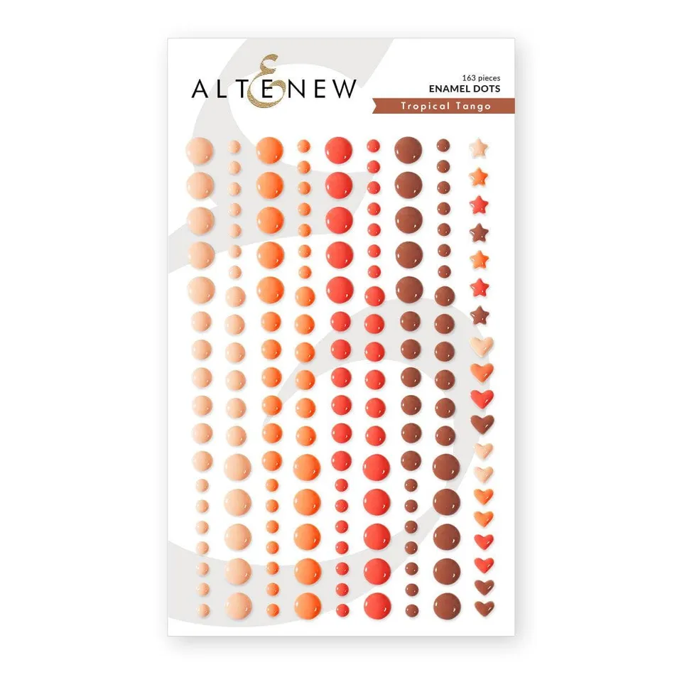 altenew-tropical-tango-enamel-dots-sticker-163-st-ck-orange image 1