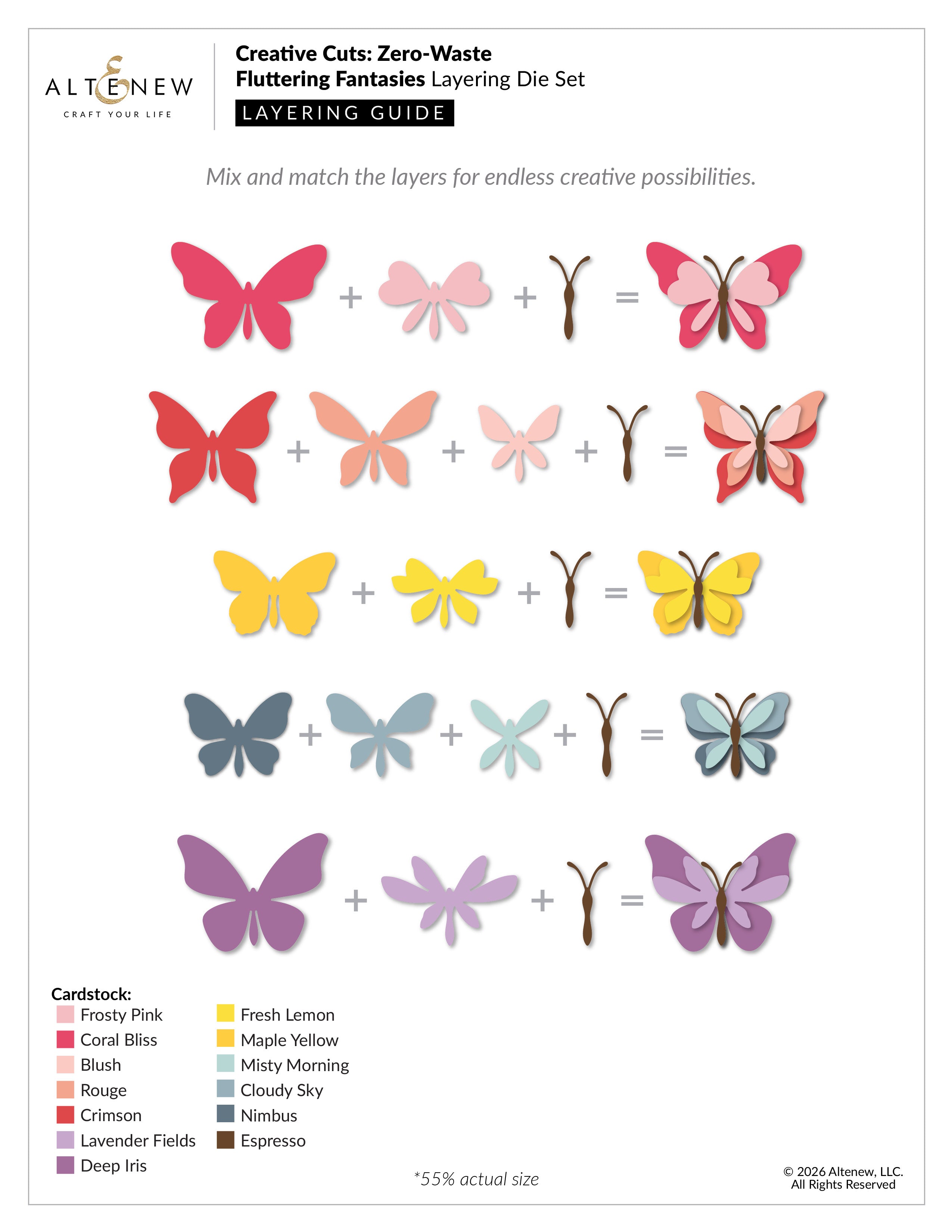 altenew-fluttering-fantasies-stanzen-schmetterling-5-teilig image 3