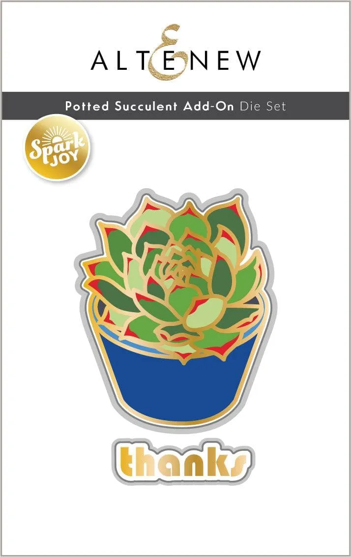 altenew-spark-joy-potted-succulent-stanzschablone-sukkulente image 1