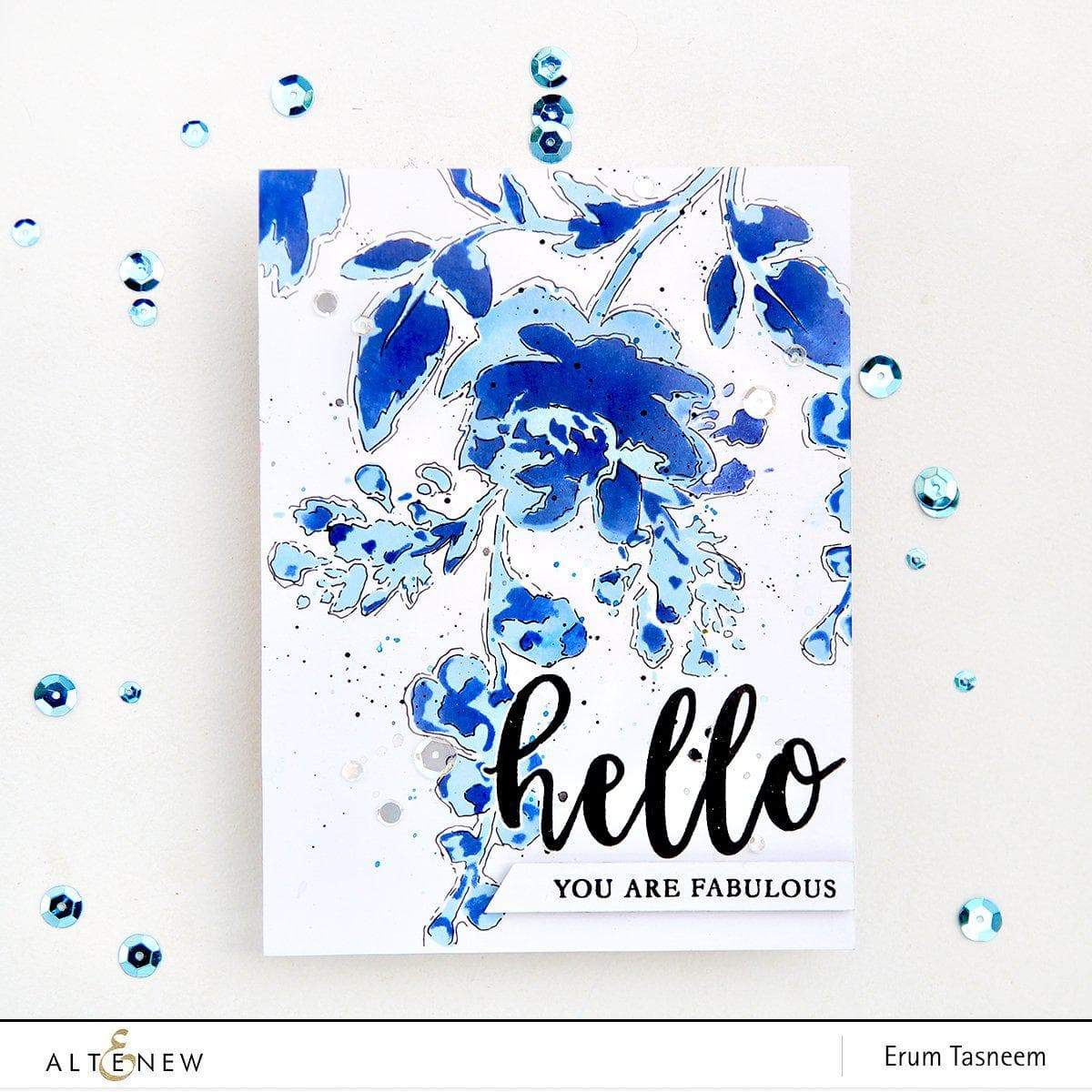 altenew-watercolor-bouquet-stencil-schablone-floral-6x9 image 5