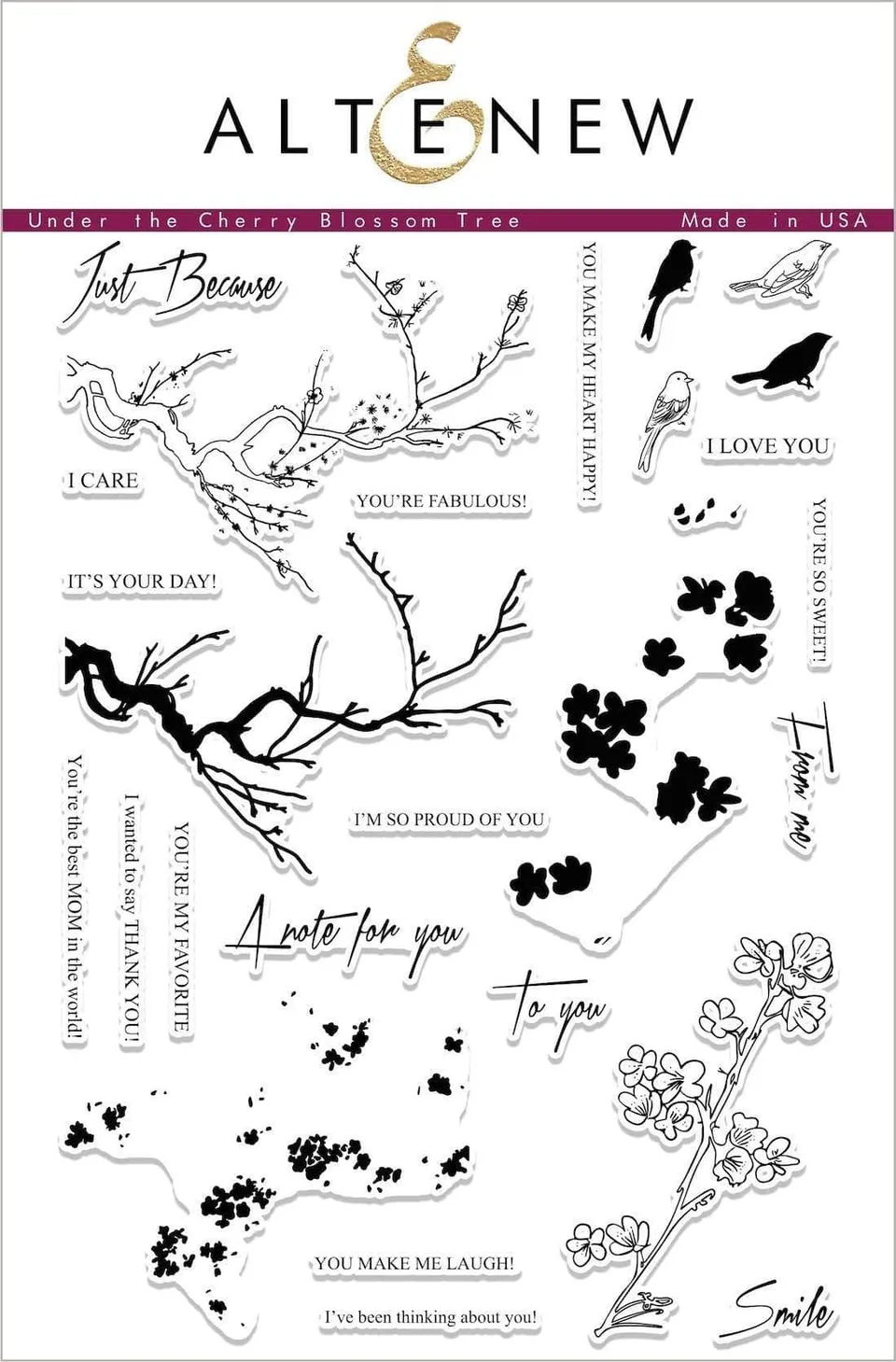 altenew-under-the-cherry-blossom-tree-stempelset-6x8-floral image 1