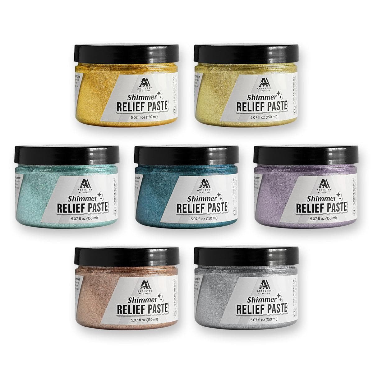 altenew-gilded-elegance-shimmer-relief-paste-7x150ml image 1