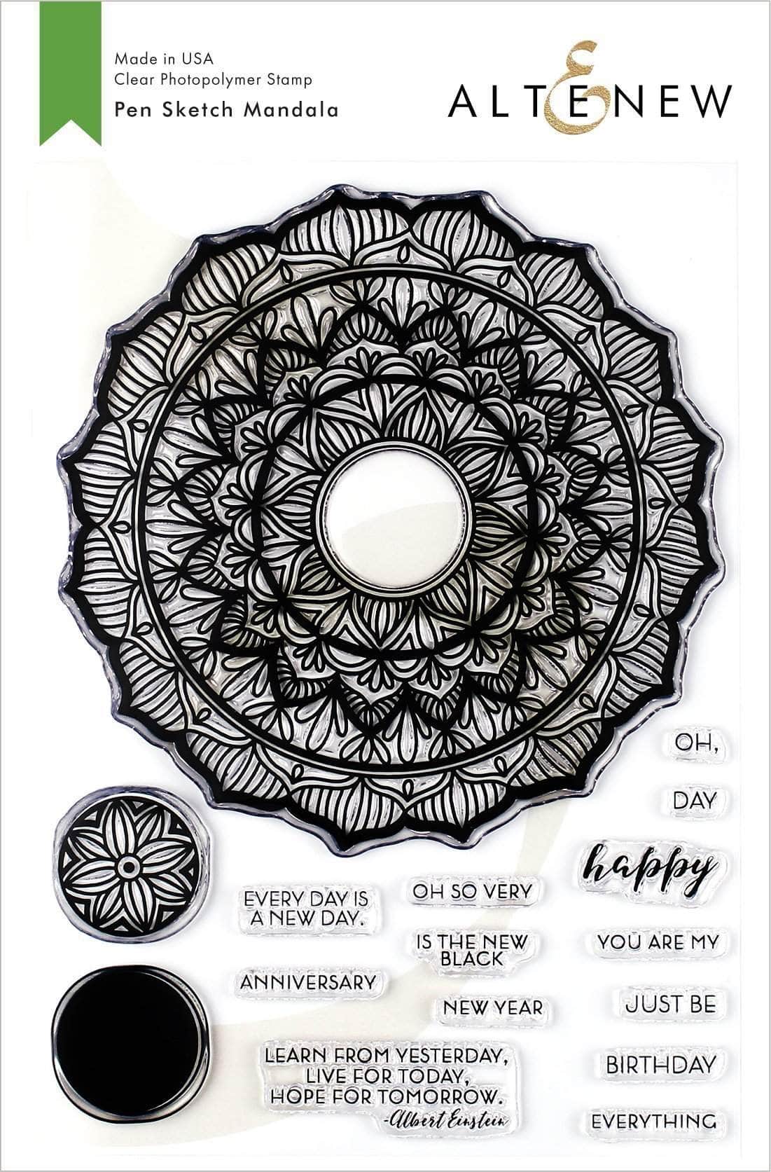 altenew-pen-sketch-mandala-stempelset-clear-6x8-zoll image 1