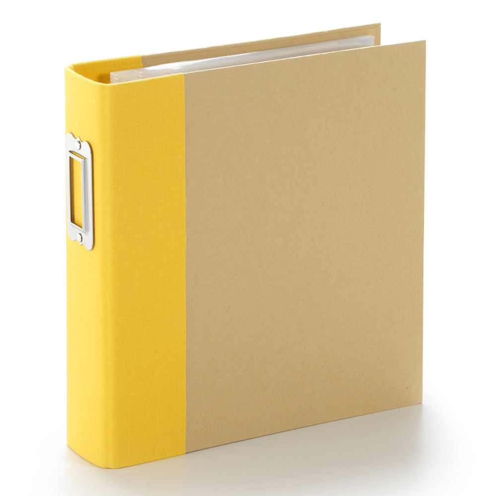 simple-stories-sn-p-6x8-binder-album-gelb-mit-taschen image 1