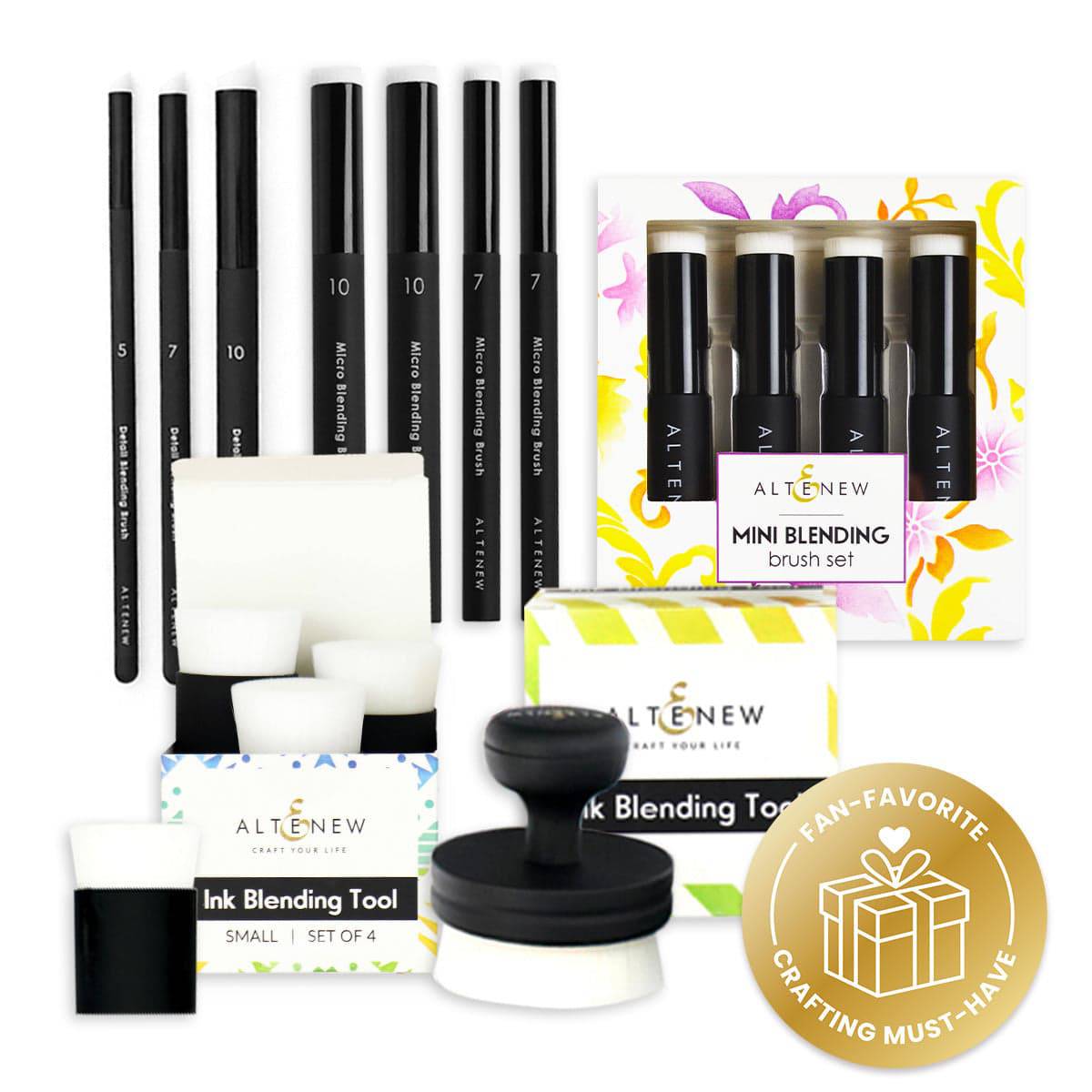 altenew-inks-ultimate-ink-blending-pinsel-set-5-teilig-flach image 1