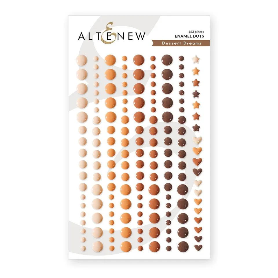 altenew-dessert-dreams-enamel-dots-163-sticker-braun image 1