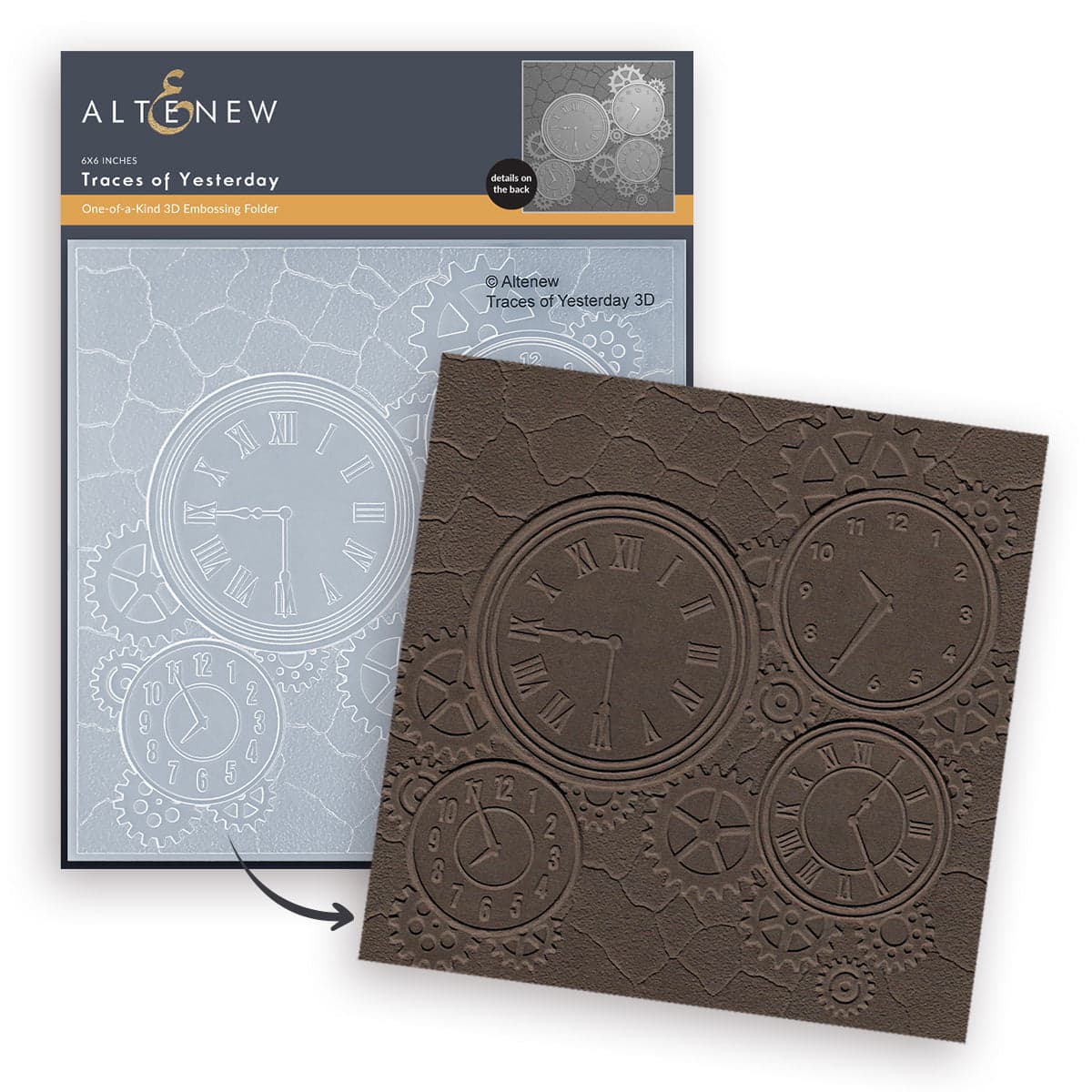 altenew-traces-of-yesterday-3d-pr-gefolder-6x6-vintage image 1