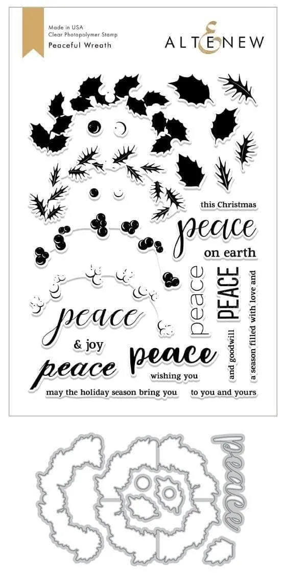 altenew-peaceful-wreath-stempelset-stanzen-kranz image 1