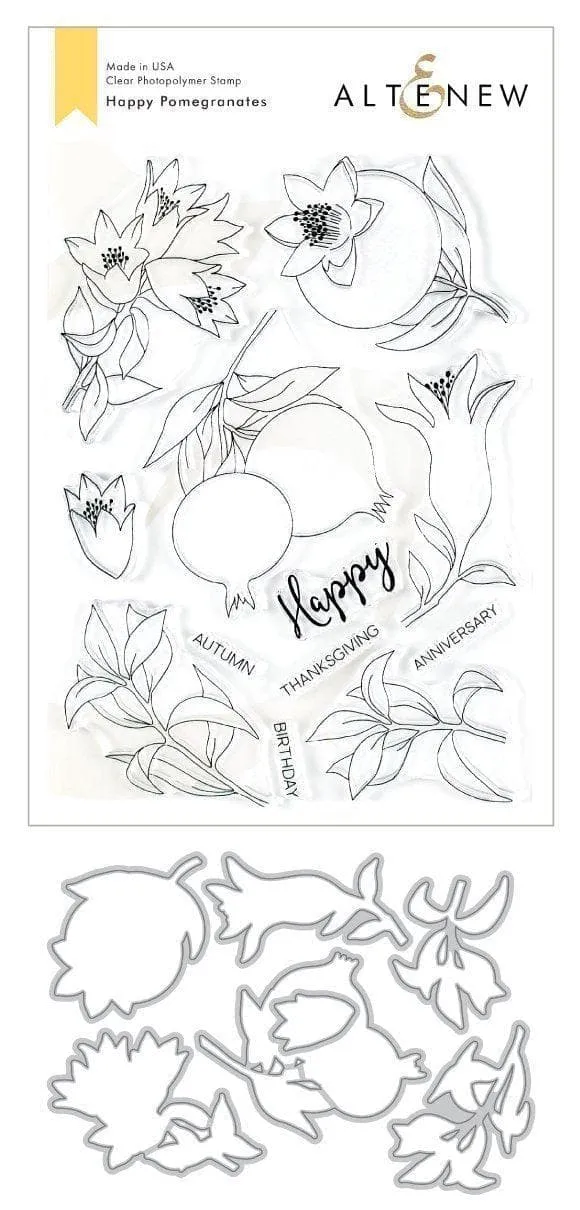 altenew-happy-pomegranates-stempel-stanzen-bundle-rosen image 1