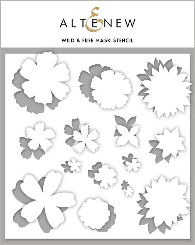 altenew-wild-free-mask-stencil-schablone-6x6-blumen image 1