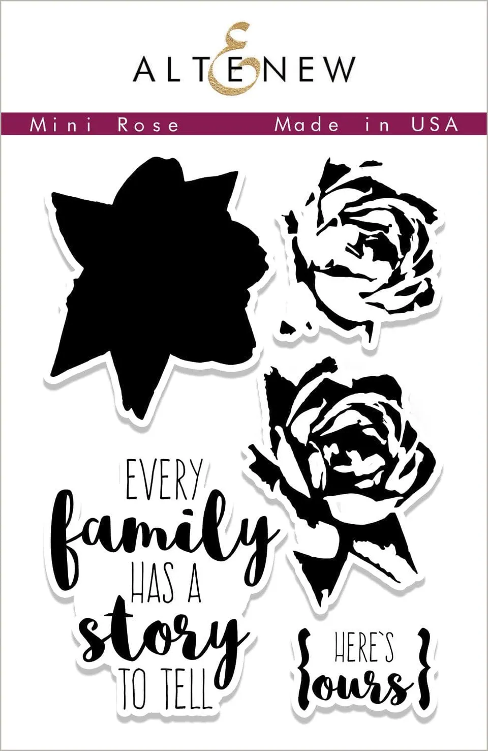 altenew-mini-rose-stempelset-3x4-blume-5-stempel image 1
