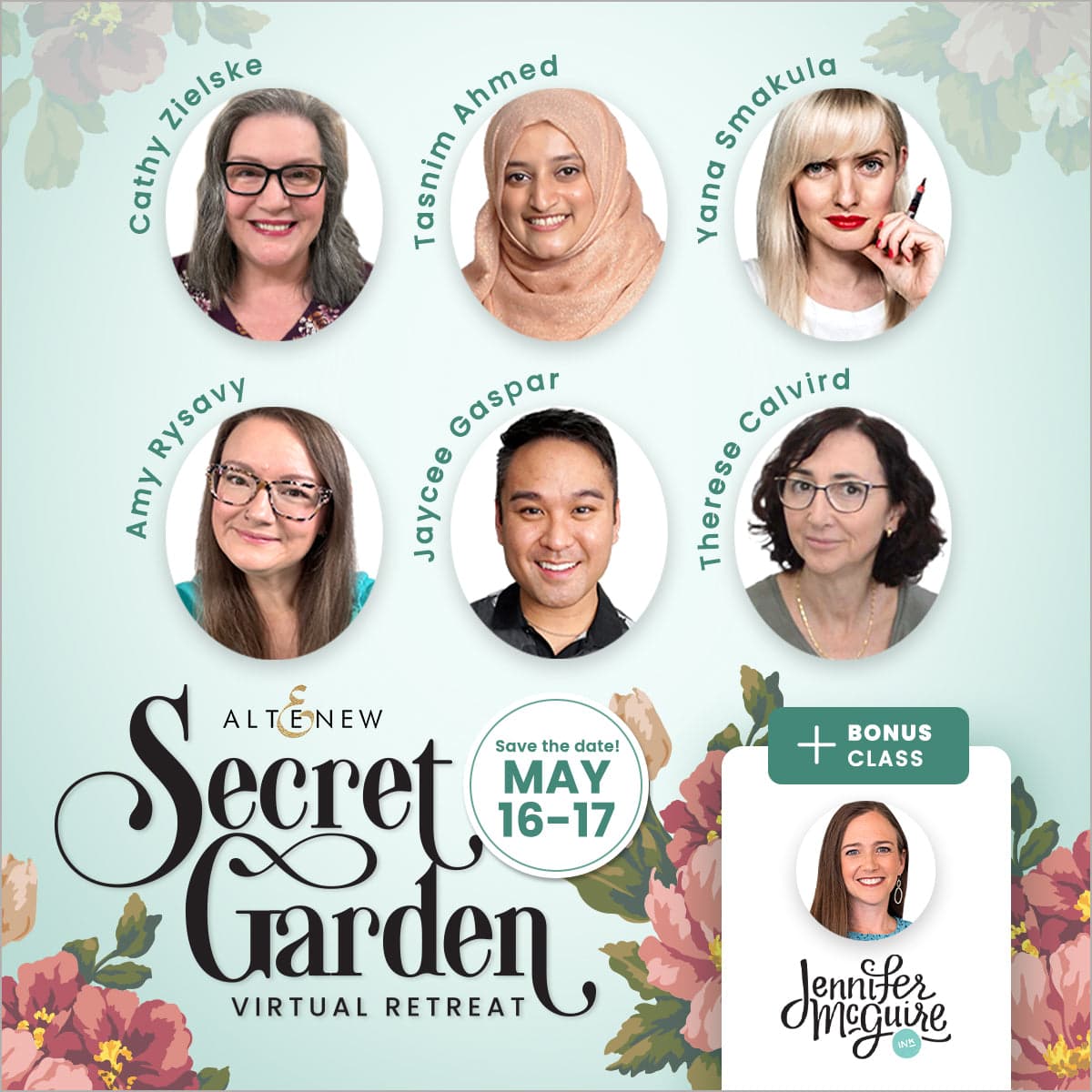altenew-secret-garden-retreat-2026-workshop-kit-online-kurs image 1