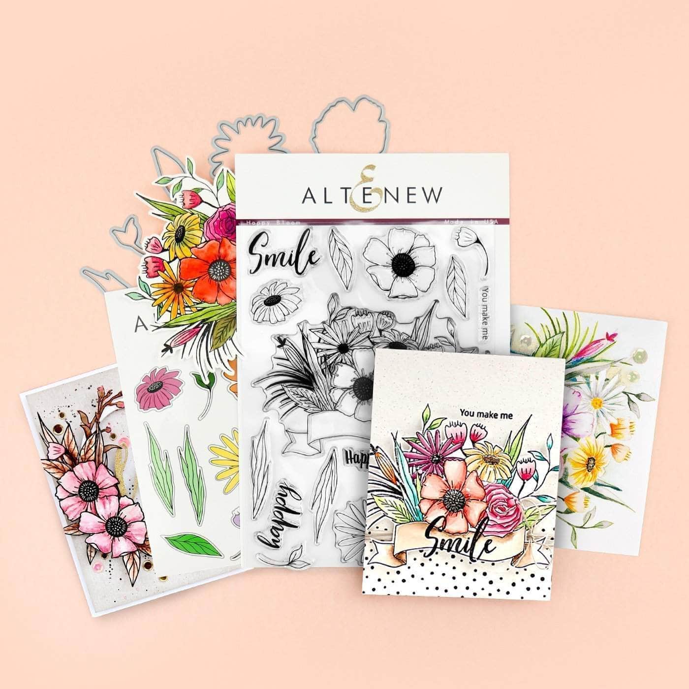 altenew-happy-bloom-bundle-stempelset-stanzen-blumen image 3