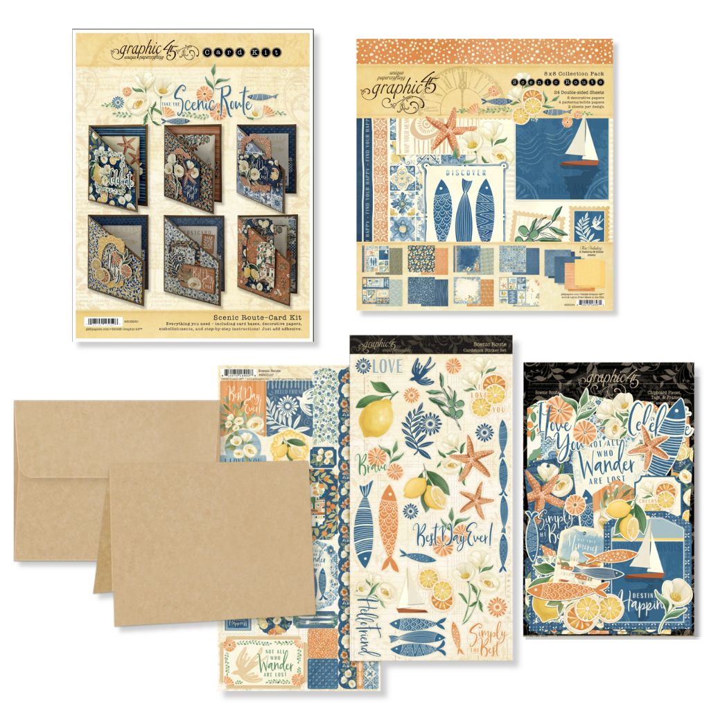 graphic-45-scenic-route-card-kit-karten-set-6-karten image 2