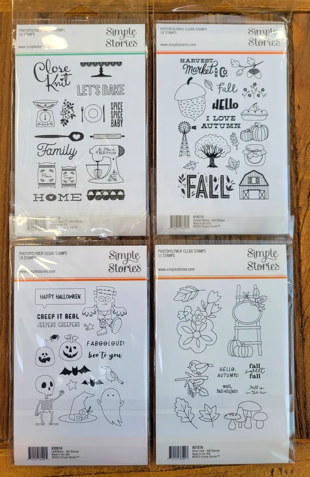 simple-stories-halloween-fall-stempelset-bundle-4-sets-clear-stamps image 1