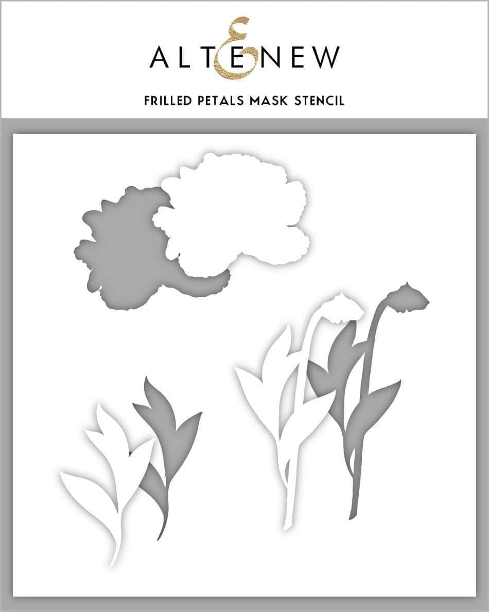 altenew-frilled-petals-mask-schablone-6x6-zoll-floral image 1