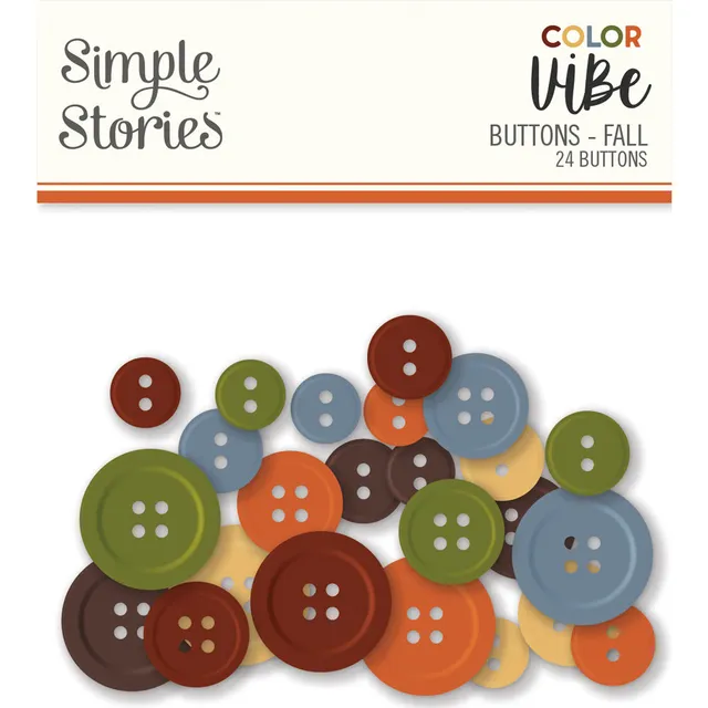 simple-stories-color-vibe-fall-buttons-24-teile-deko image 1
