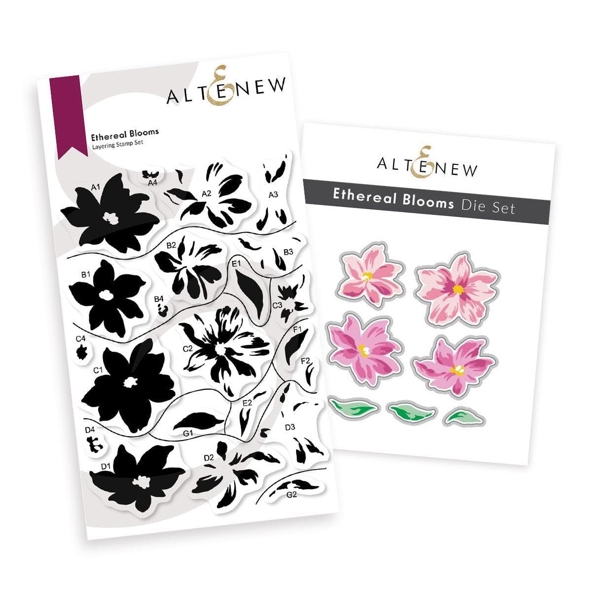 altenew-ethereal-blooms-stempel-stanzen-complete-bundle-blumen image 1