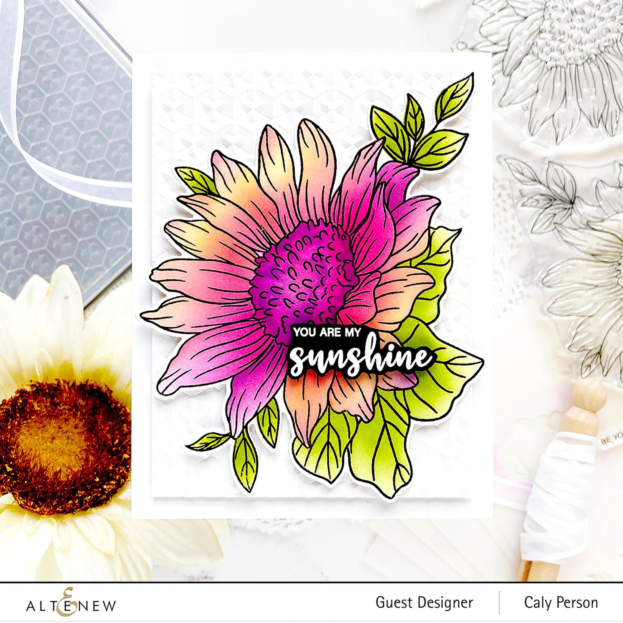 altenew-dancing-sunflowers-stempelset-sonnenblumen-9-teilig image 5