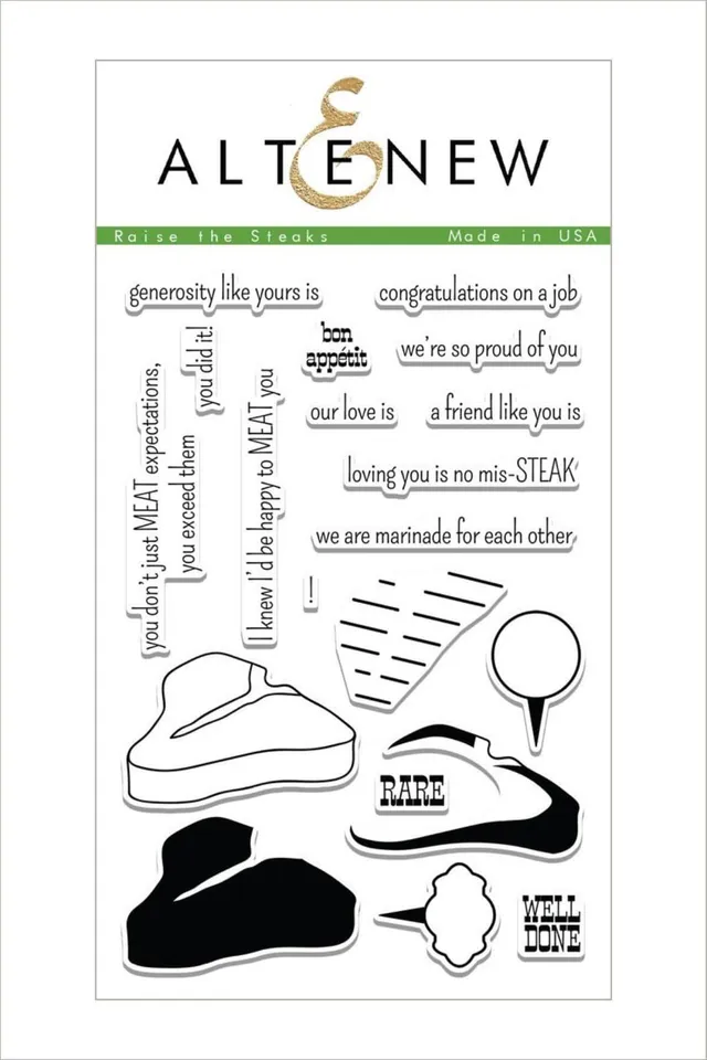 altenew-raise-the-steaks-stempelset-clear-stamps-20-tlg-4x6 image 1