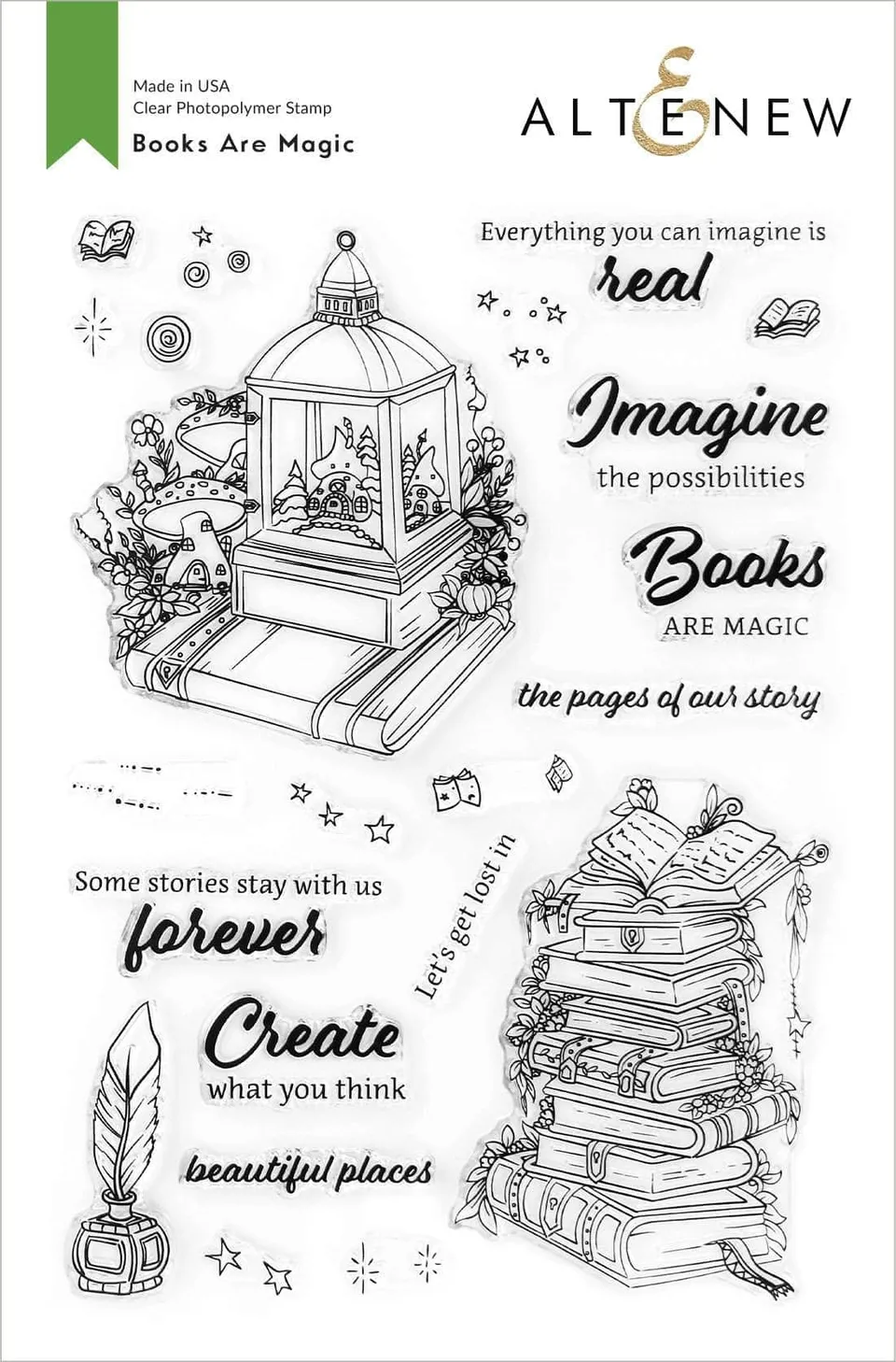 altenew-books-are-magic-stempel-b-cher-6x8-22tlg image 1