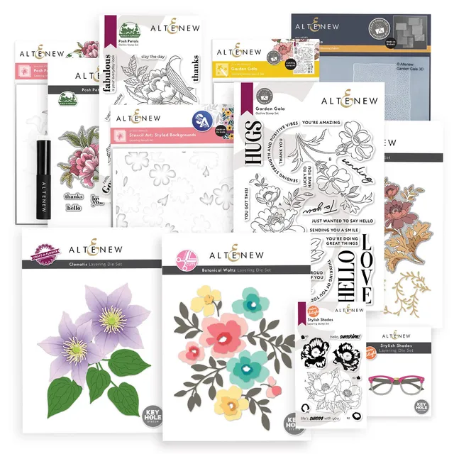 altenew-marvelous-monthly-march-2026-stempel-bundle-garten image 1