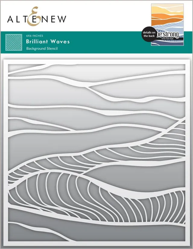 altenew-brilliant-waves-hintergrund-schablone-15x15-cm-wellen image 1