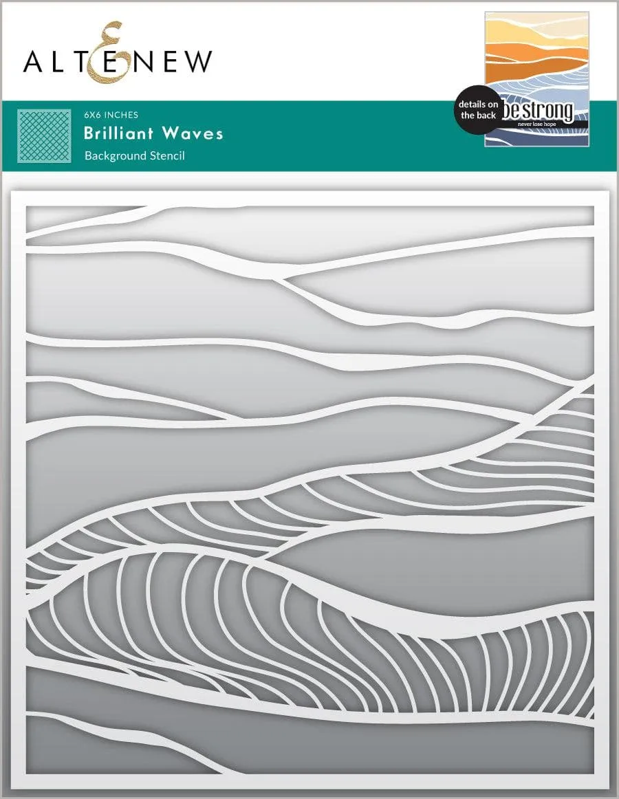 altenew-brilliant-waves-hintergrund-schablone-15x15-cm-wellen image 1