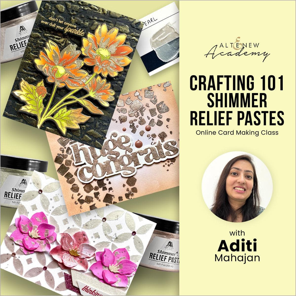 altenew-crafting-101-onlinekurs-shimmer-relief-paste-floral image 1