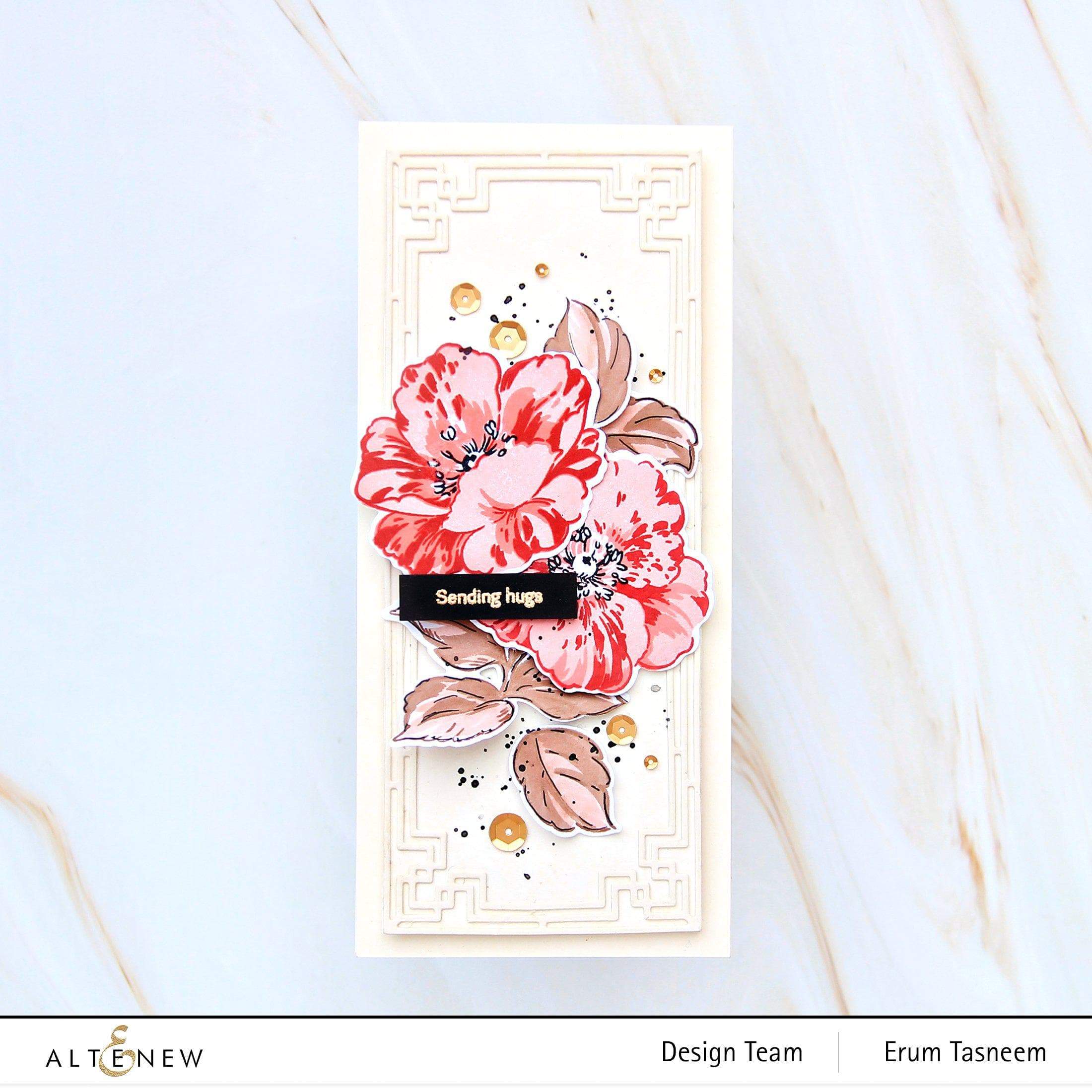 altenew-queen-anemone-simple-coloring-stencil-schablone image 6