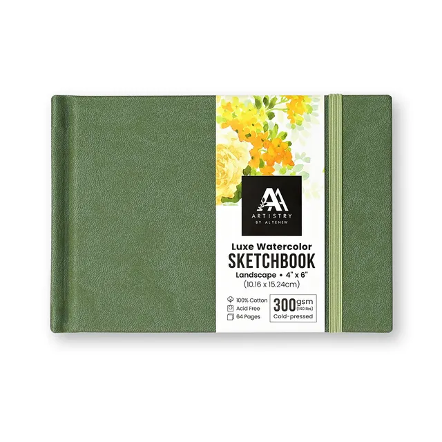 altenew-luxe-watercolor-sketchbook-4x6-300gsm-salbei image 1