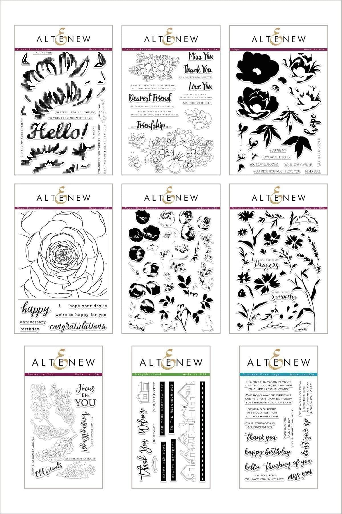 altenew-stamps-stitched-with-hope-stempelset-8-teiliges-bundle image 1