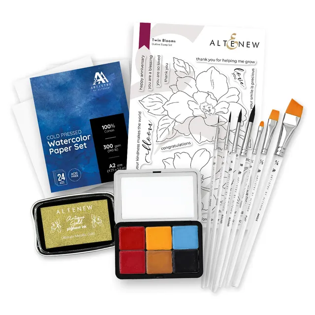 altenew-coloring-essentials-bold-ember-watercolor-class-companion image 1