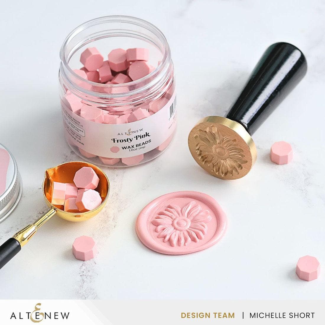 altenew-wax-seals-frosty-pink-wachsperlen-100-st-ck-rosa image 2