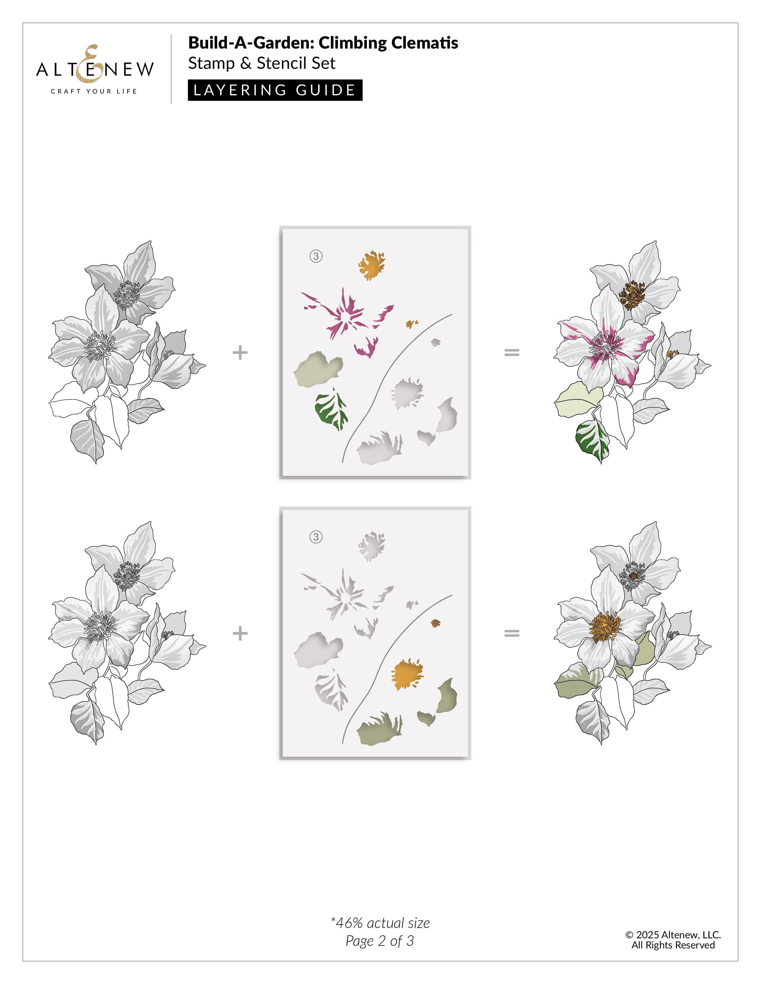 altenew-build-a-garden-climbing-clematis-stempelset-mit-schablonen image 4