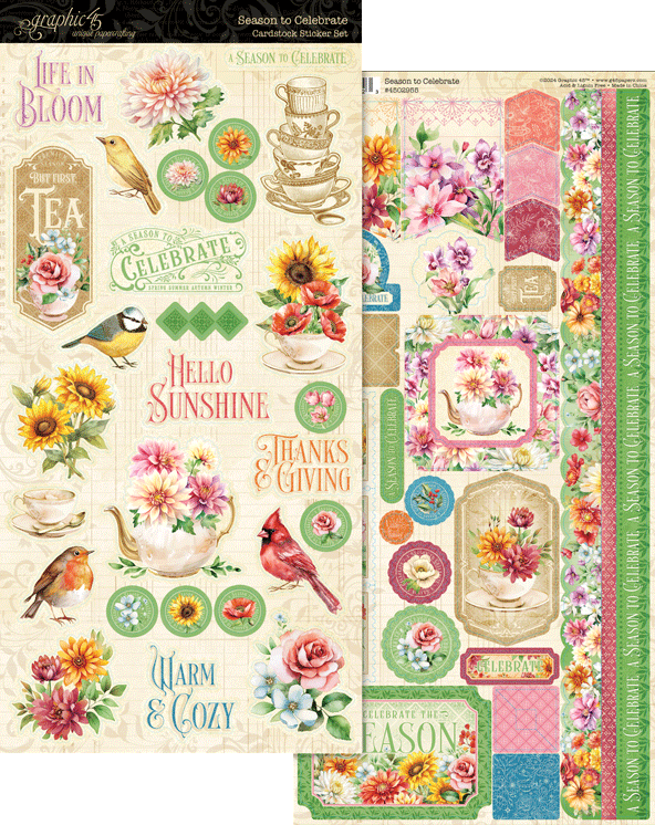 graphic-45-season-to-celebrate-sticker-set-blumen image 1