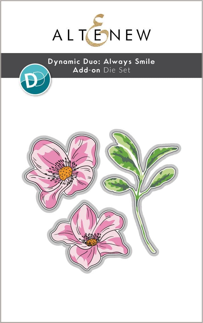 altenew-dynamic-duo-always-smile-add-on-stanzschablonen-blumen image 1