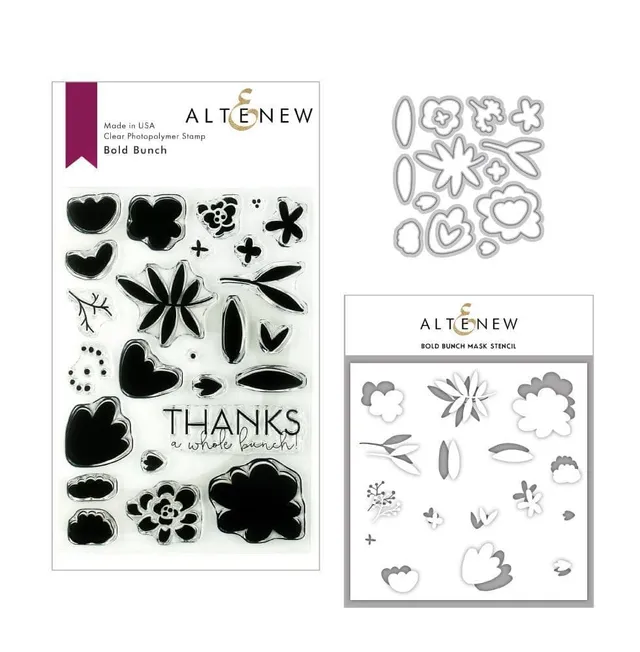 altenew-bold-bunch-mask-stencil-schablone-blumen image 1
