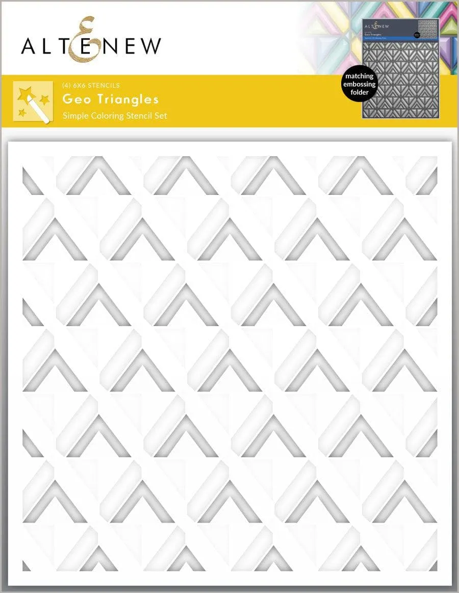 altenew-geo-triangles-schablone-4in1-geometrisch image 1