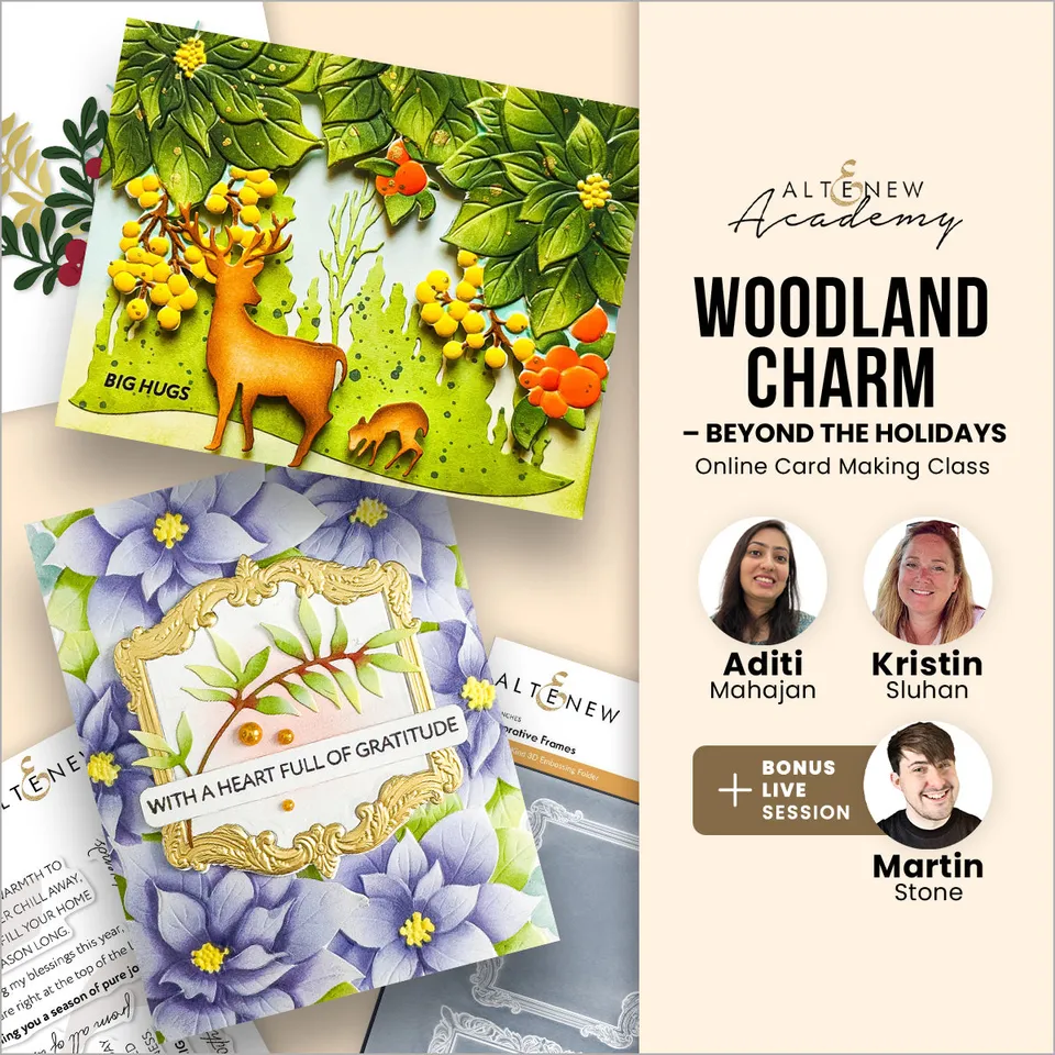 altenew-woodland-charm-online-workshop-beyond-holidays image 1