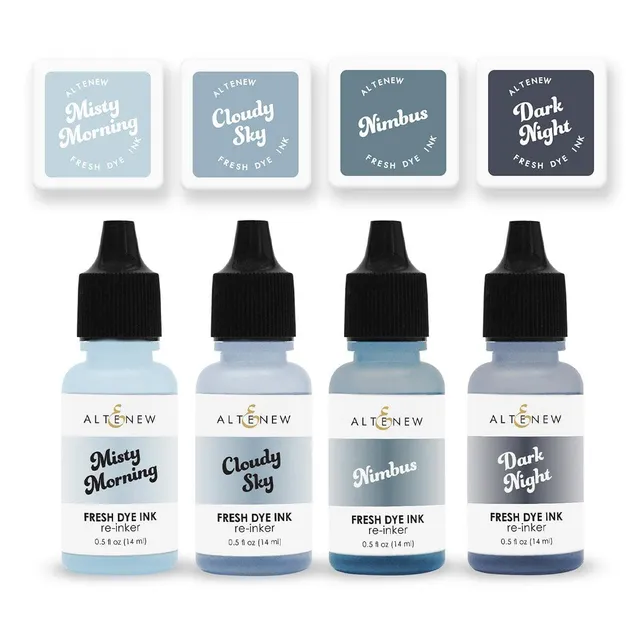 altenew-inks-tranquility-stempelkissen-mini-cubes-reinker-set-blau image 1
