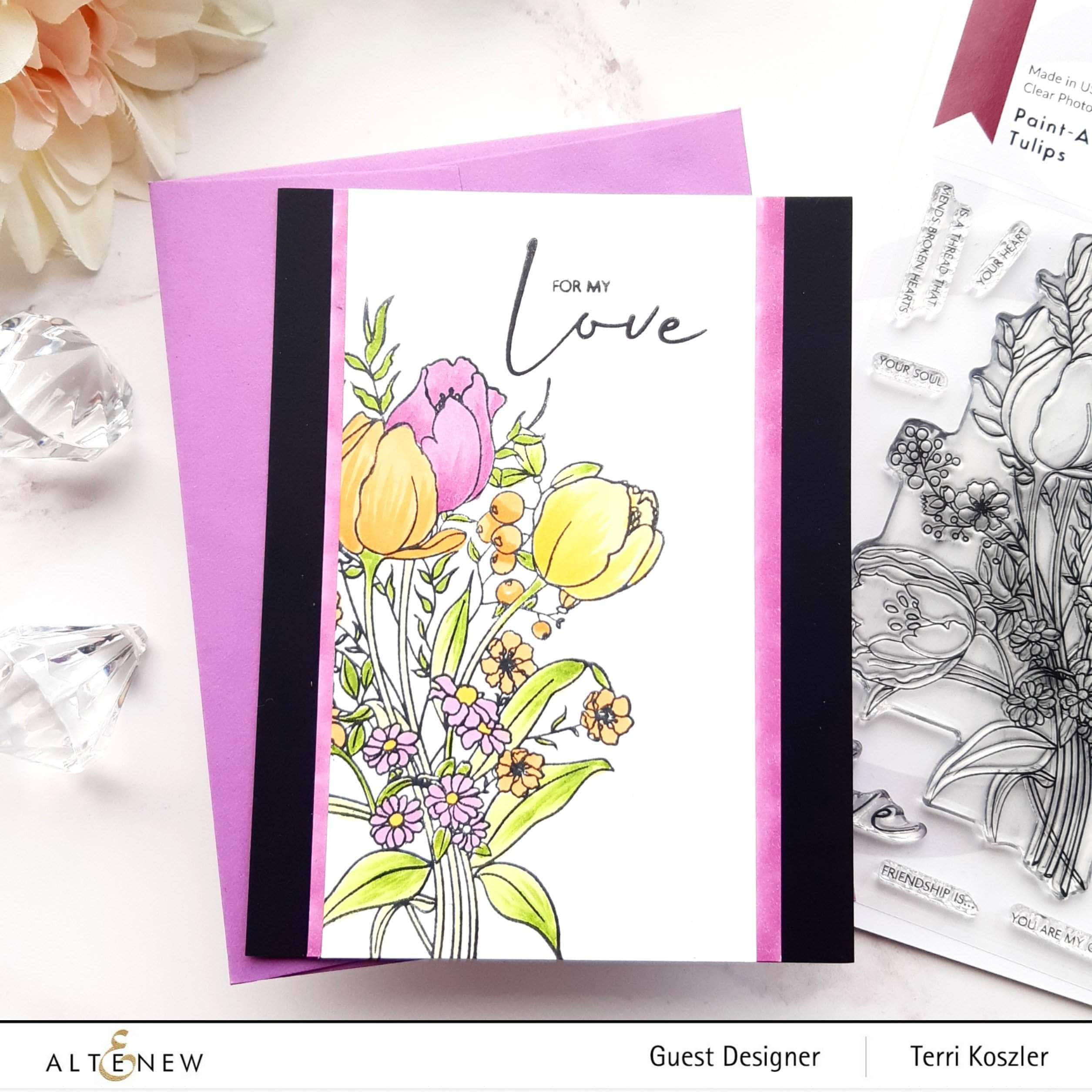 altenew-paint-a-flower-tulips-stempelset-outline-4x6 image 7