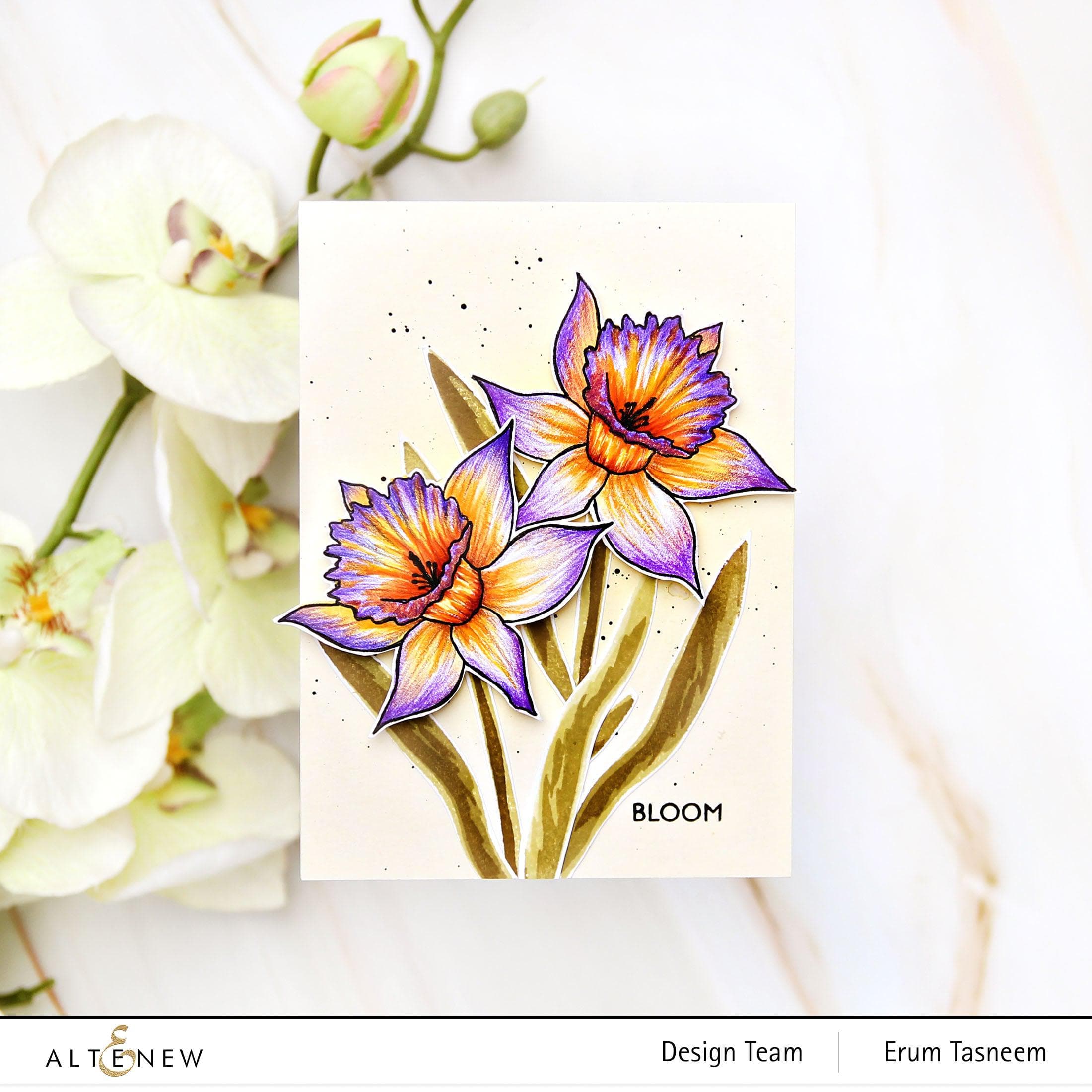 altenew-build-a-flower-narcissus-stempelset-6x8-zoll-dies image 2