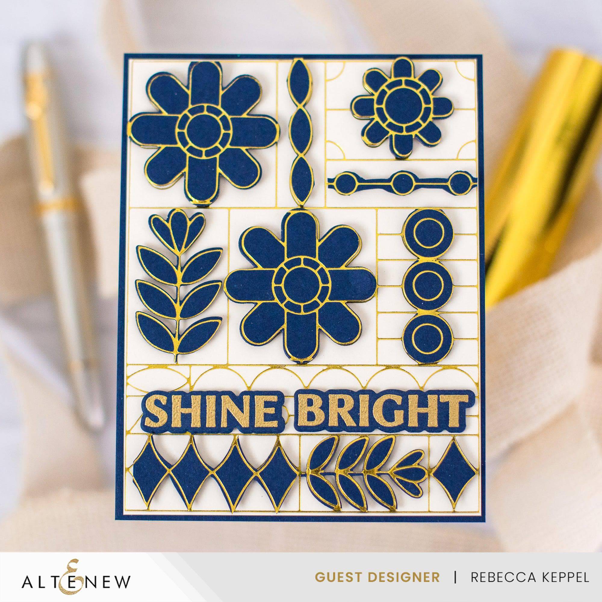 altenew-flower-shine-complete-bundle-foil-platte-stanze-set image 8