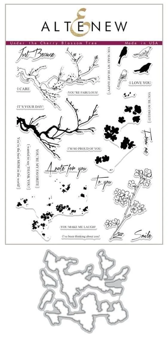 altenew-under-the-cherry-blossom-stempel-stanzen-set image 1