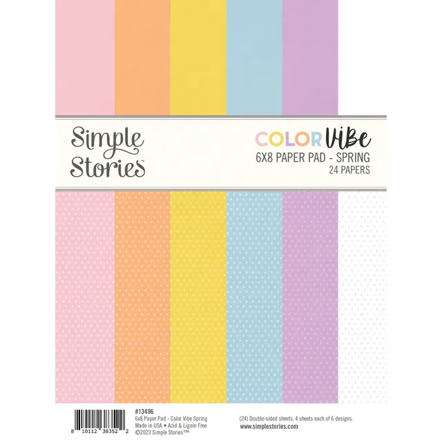 simple-stories-color-vibe-paper-pad-spring-6x8-24-blatt image 1