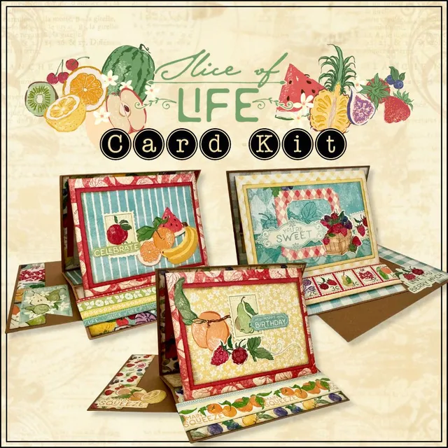graphic-45-slice-of-life-card-kit-z-fold-easel-karten image 1